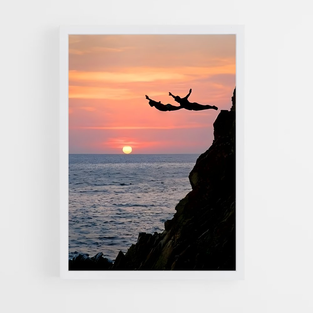 Poster quebrada acapulco – affiche Plongeon de falaise (vue 3)